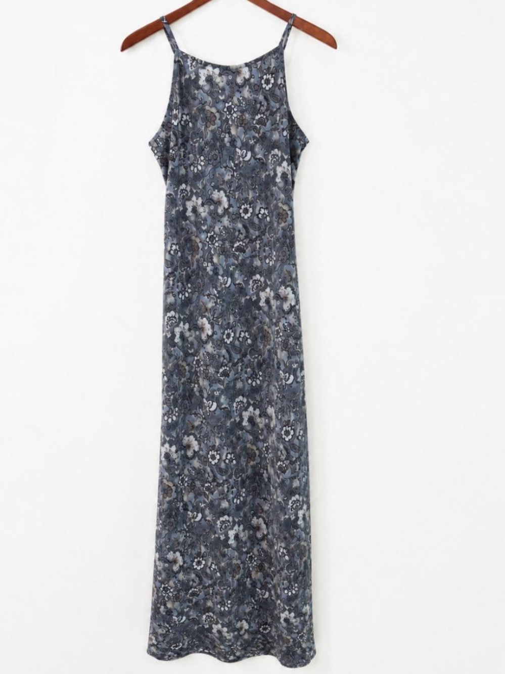 Vintage Y2K Floral Grunge Slip Maxi Summer Casual Dress, Women's Size Small [S]